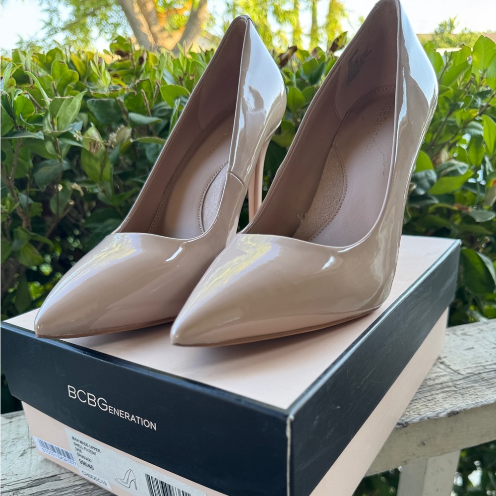 BCBGeneration Tan Heels Classic Stiletto Pumps